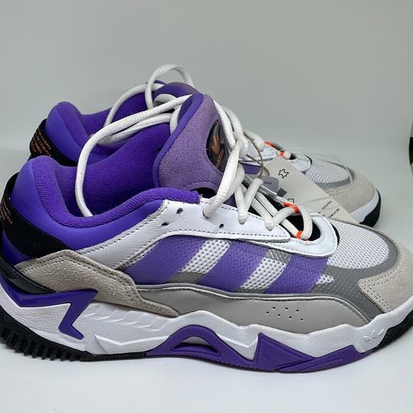 Adidas Niteball 2.0 Size 5 White Purple Rush GX0775 New - Picture 3 of 7